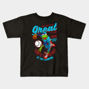 Kermit Baseball Champion Kids T-Shirt